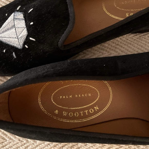 Stubbs & Wootton velvet Loafer Smoking Slipper - Picture 2 of 4